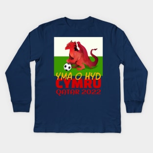 Wales Qatar World Cup 2022 Kids Long Sleeve T-Shirt